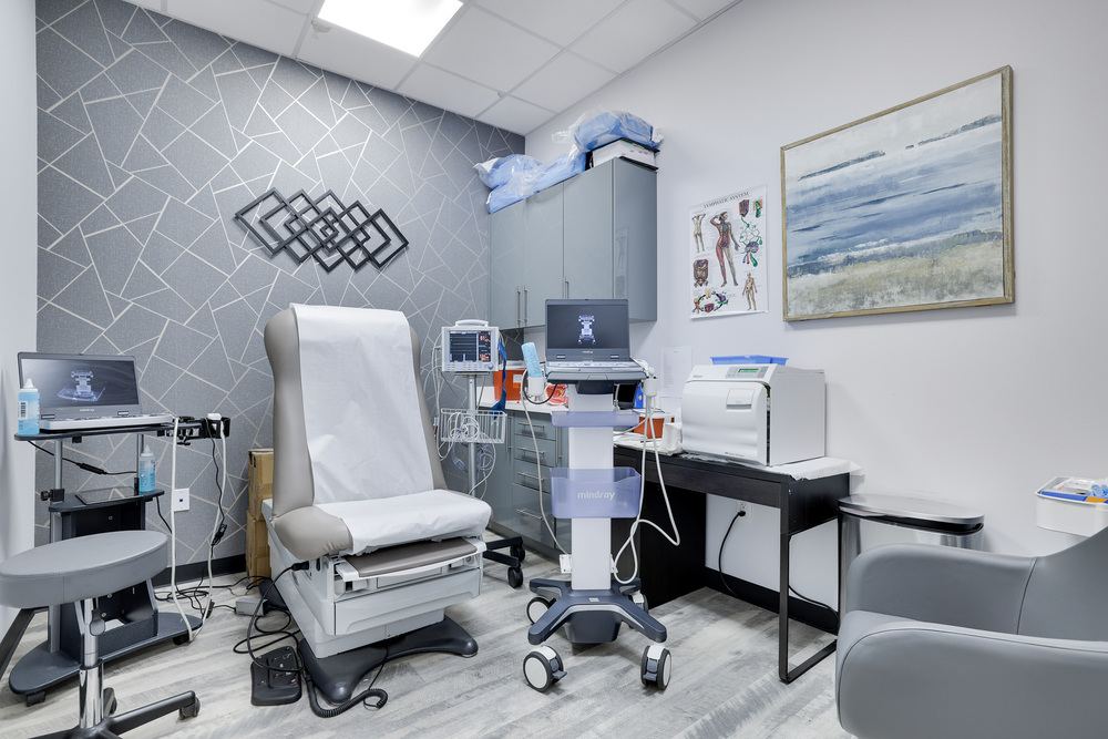 Modern vein treatment consultation room equipped with medical devices at Astra Vein Vascular in Astoria Queens